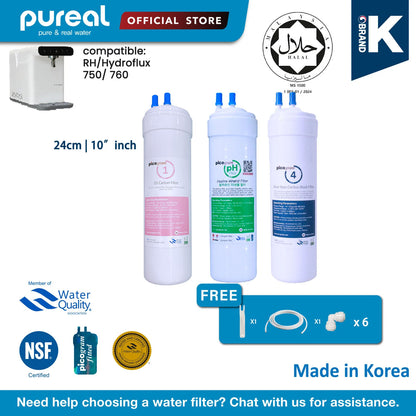 Korea 3 Filters Package, DS or Ultra-Fine Membrane, Alkaline Antioxidant Water Purifier replacement cartridges