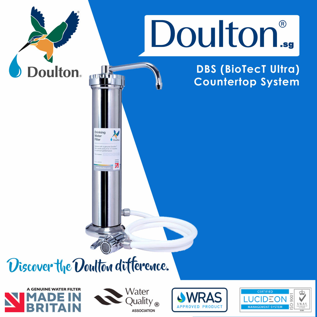 W9331225, DBS+BTU(NSF), (ON)Countertop Drinking Water Purifier System