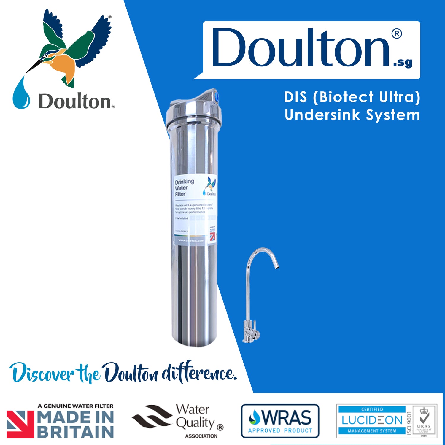 DIS+BTU(NSF), (IN)Undercounter Drinking Water Purifier System