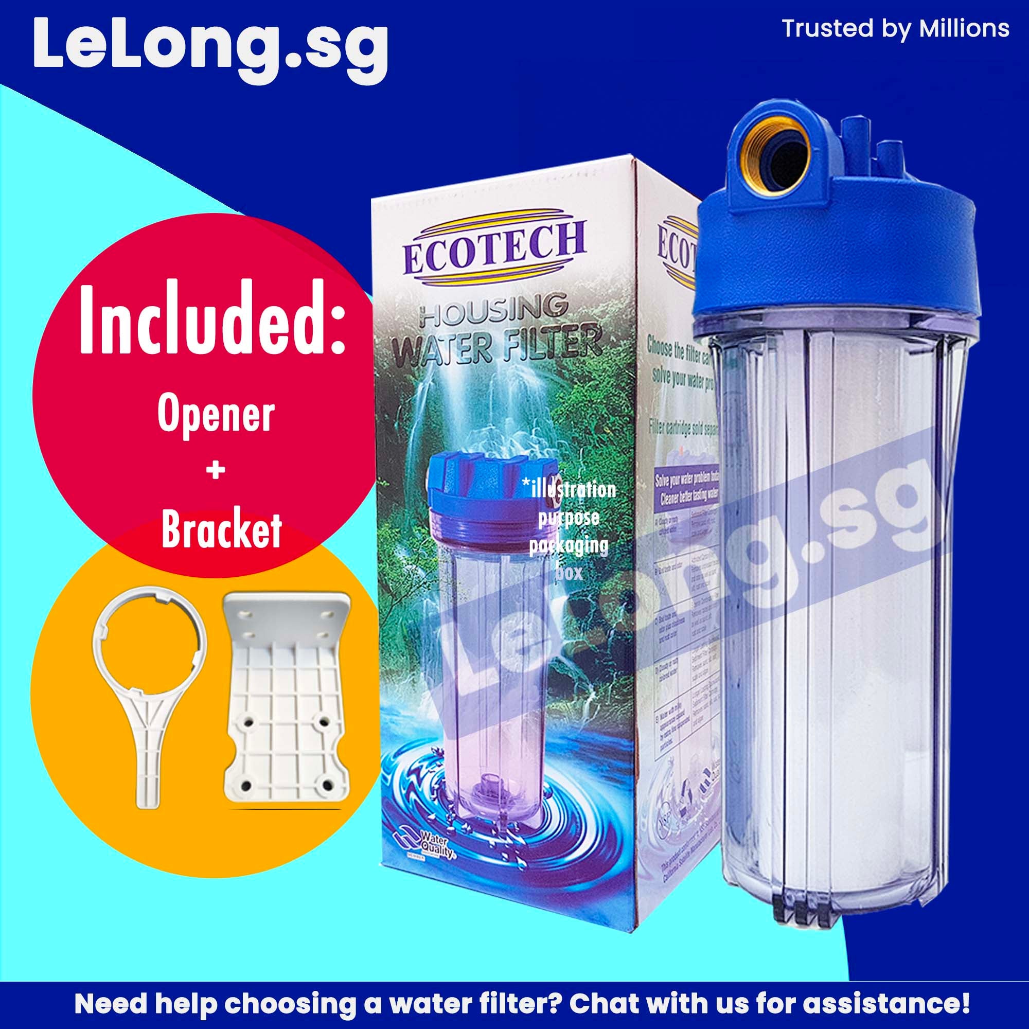 Ecotech MPFD MAIN PIPE FILTER WITH DOUBLE O RING - ECOTECH – Lelong.sg ...