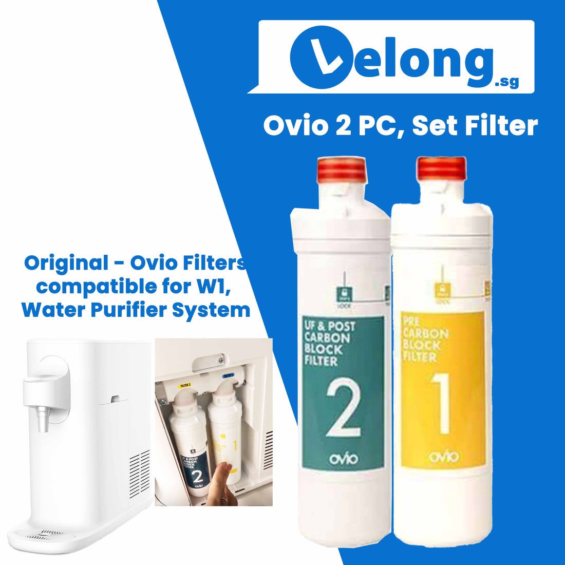 (Pre-Order 60 days) Korea Ovio Origin Korea Original Compatible filters 1 &amp; 2 (Yellow &amp; Green) [ Must Read: ]  (Sold Out) Pre-Order now lead time is, 30-45 days for shipping!